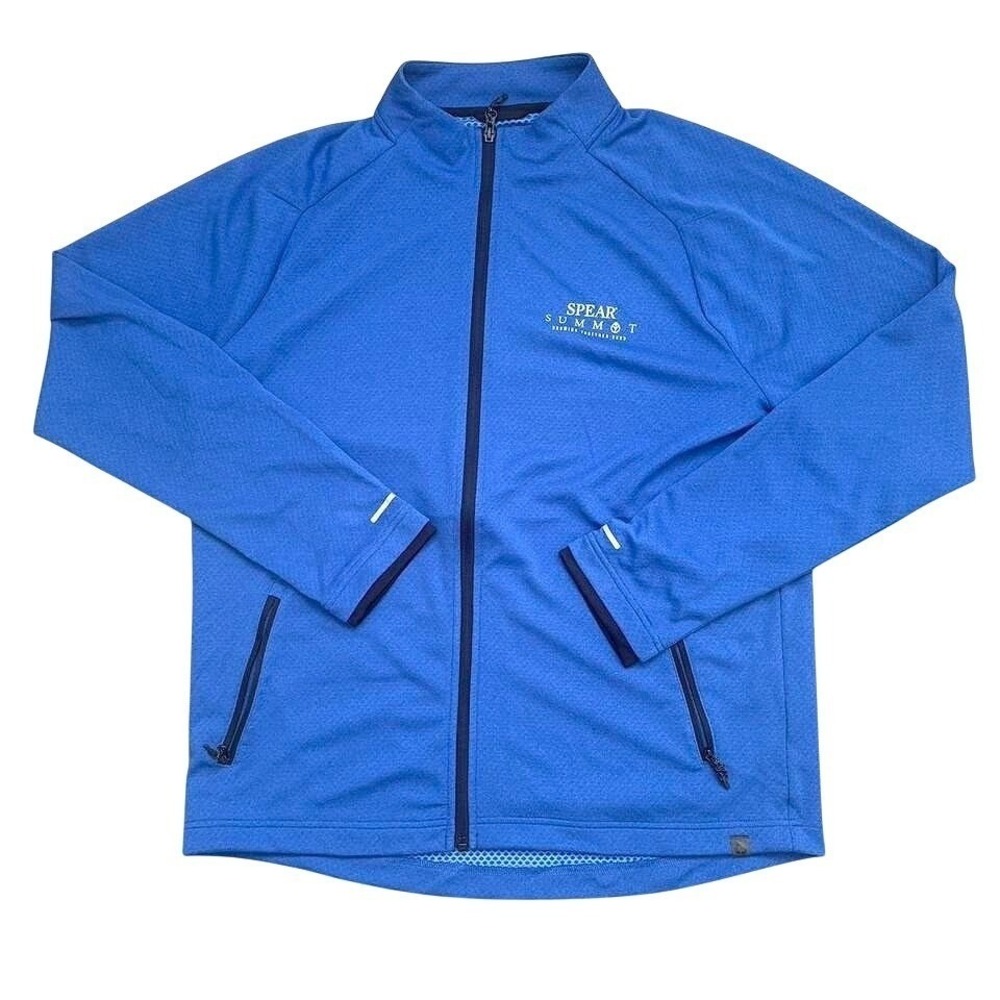 Primark‎ Mens Spear Summit 2023 Full Zip Performance Jacket Blue XL Mock Neck
